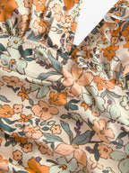 CUPSHE One Piece Swimsuit for Women Deep V Neck Ruffle Tummy Control Back Tie Floral Print Bathing Suits