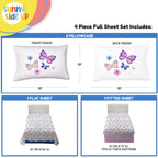 Sunny Side Up Minecraft Creeper & Animals Twin Sheet Set - 3 Piece Kids Bedding Set Includes Pillow Cover - Super Soft Microfiber Sheets