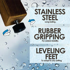 AquaTeak The Original 36" Spa Teak Shower Bench with Shelf