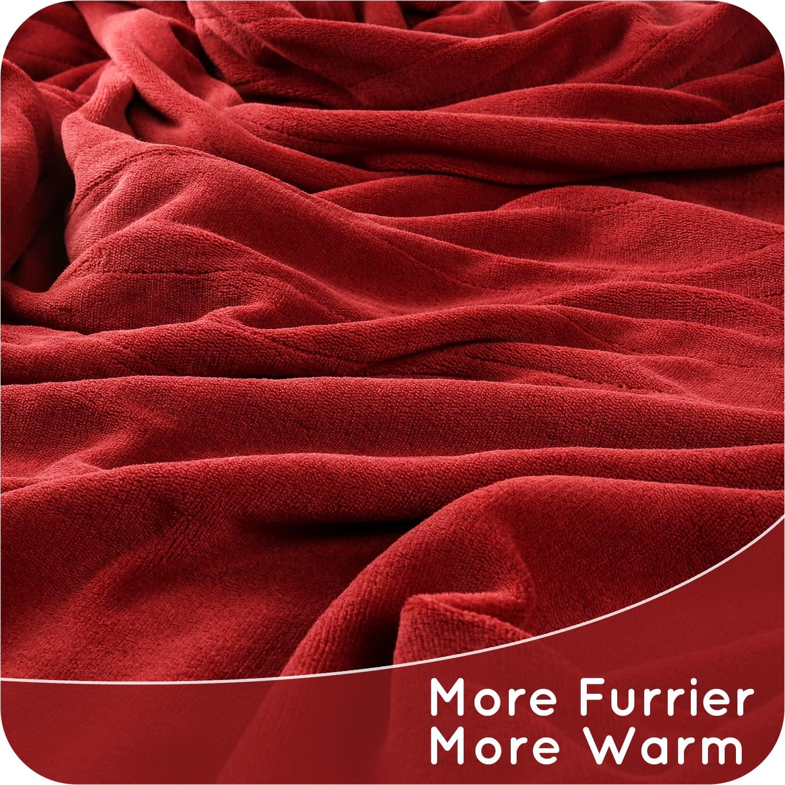 Couverture chauffante électrique DUODUO 72"x84" en polaire corail chaude avec 4 réglages de chaleur et arrêt automatique de 10 heures Protection contre la surchauffe - Gris 