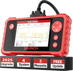 LAUNCH CRP123 V2.0 OBD2 Scanner-2025 New Model Engine/ABS/SRS/Transmission Diagnostic Scan Tool SRS Airbag Code Reader,3 Reset Oil Service/Throttle Relearn/SAS Reset,Lifetime Free Update
