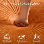 62" Chesterfield Tufted Velvet Sofa Couch with Gourd Wooden Legs, Classic Loveseat Sofa Couch with Nailhead Trim and Flared Arms, Comfy Loveseat Sectional with Chaise for Living Room, Orange