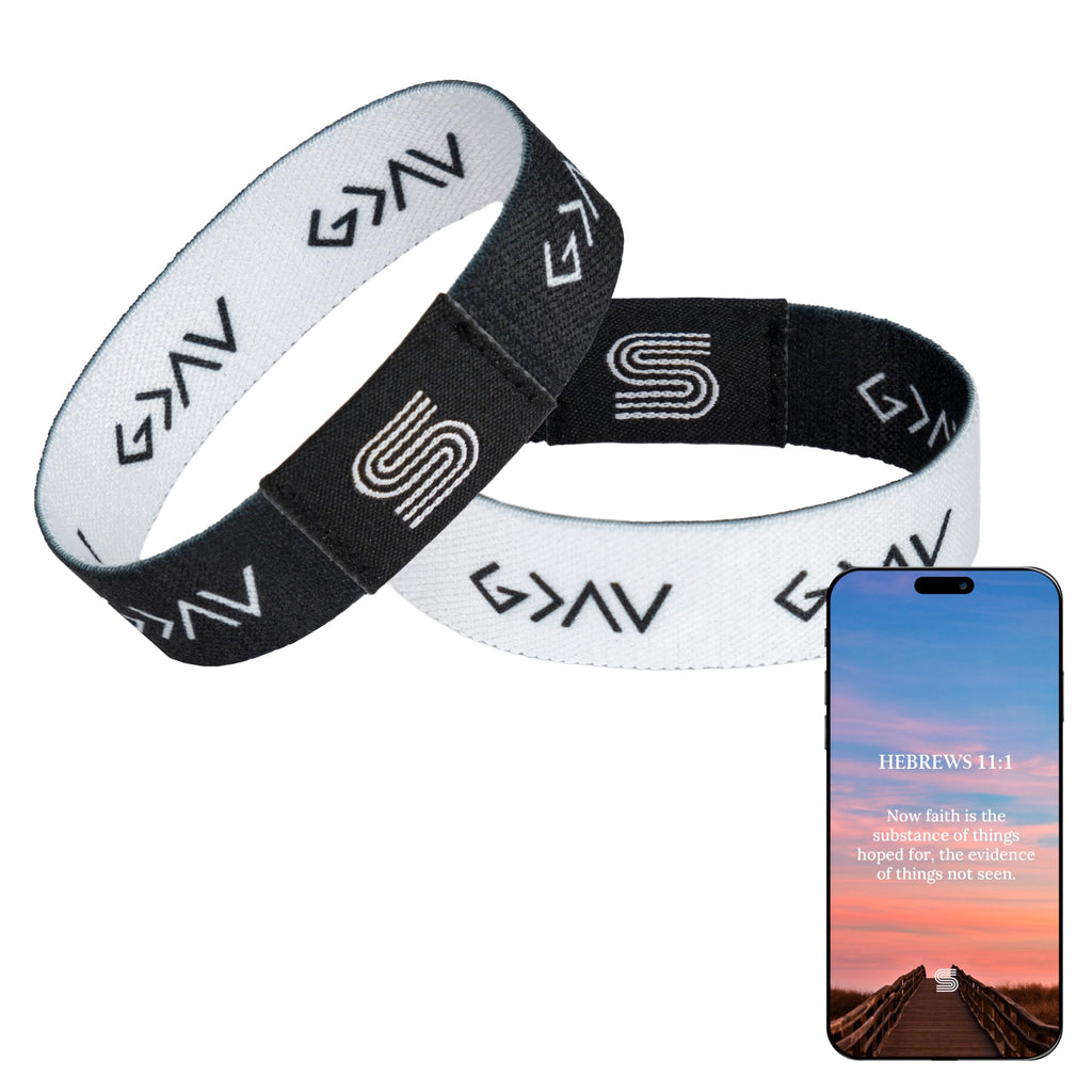 Daily Bible Verse Bracelet Scan Mothers Day Gift For Mom, Scripture Wristband Scan Phone For Prayer, God Is Greater Than The Highs And Lows Jesus Faith Christian Devotional God Band (Pink)