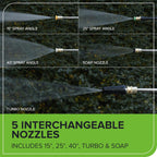 Greenworks Pro Brushless 3000 PSI (CSA Certified) 2.0 GPM Max / 1.1 GPM Electric Pressure Washer (Foldable Handles, Rugged Steel Frame, 25 FT Hose, 35 FT GFCI Power Cord)