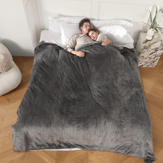 Heated Blanket Electric Blanket Full Size, Super Soft Cozy Upgraded Flannel Heating Blanket with 6 Heating Levels & 1-10 Hours Auto Off, Fast Heating & Overheat Protection, 72" x 84", Dark Gray