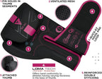 RDX Women Boxing Gloves, Pro Training Sparring, Maya Hide Leather, Muay Thai MMA Kickboxing, Adult, Heavy Punching Bag Focus Mitts Pads Workout, Ventilated Palm, Multi Layered, 8 10 12 14 16 Oz