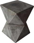 Christopher Knight Home Lux Outdoor Weight Concrete Side Table, Light Gray