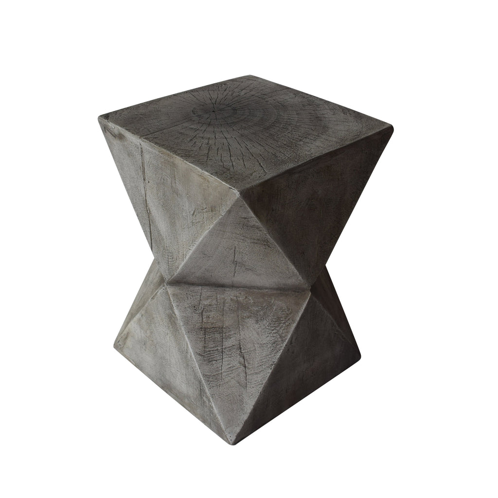 Christopher Knight Home Jerod Light-Weight Concrete Accent Table, Black