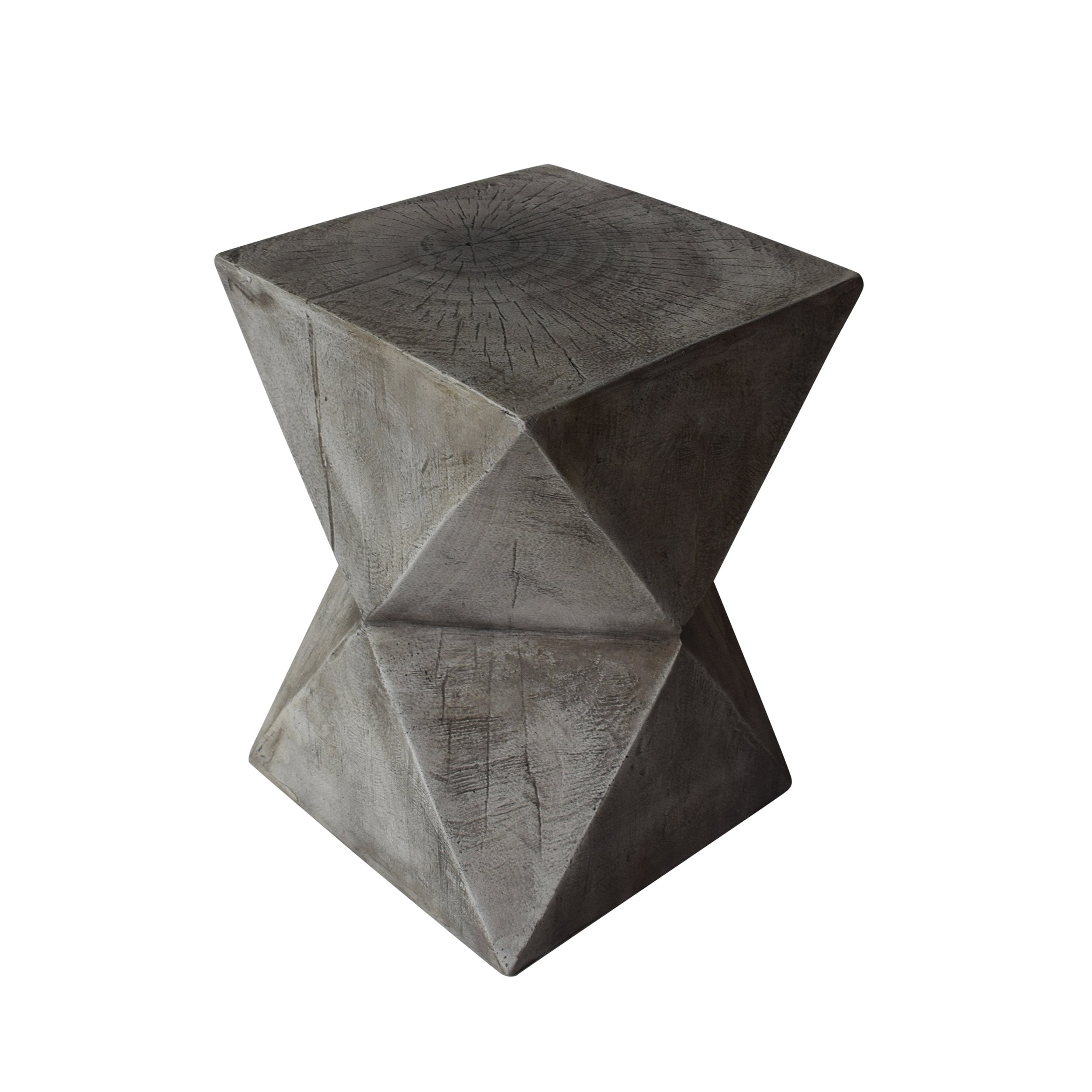 Christopher Knight Home Jerod Light-Weight Concrete Accent Table, Black