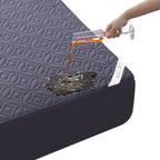 BEDLORE Waterproof Mattress Protector, Queen Size Mattress Pad Noiseless with Deep Pocket 6"-18" Depth, Soft Breathable Dirt-Proof Bed Mattress Cover Washable for Home, Bedroom, Hotel (Gray)