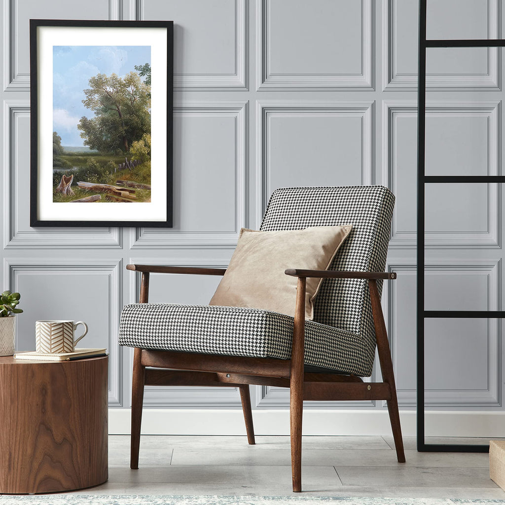 AMAZING WALL Ev Soyulabilir ve Yapıştırılabilir 3D Görünümlü Wainscot Tahta Panel Duvar Kağıdı Kendinden Yapışkanlı Yatak Odası