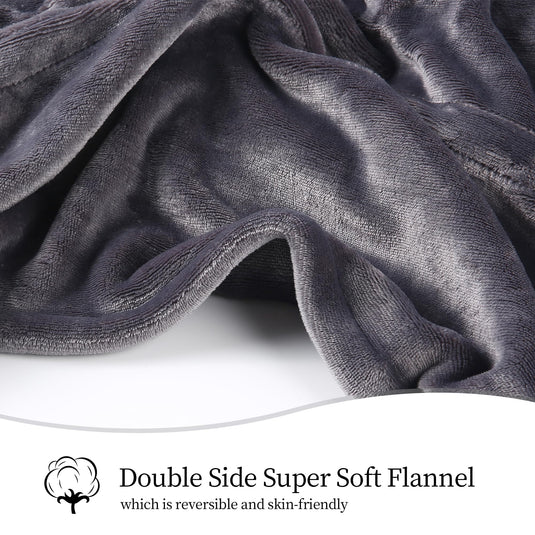 Heated Blanket Electric Blanket Full Size, Super Soft Cozy Upgraded Flannel Heating Blanket with 6 Heating Levels & 1-10 Hours Auto Off, Fast Heating & Overheat Protection, 72" x 84", Dark Gray