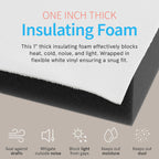 Surround Insulation Side Panels White for Window AC Unit Indoor Air Conditioner Cover for Winter and Summer