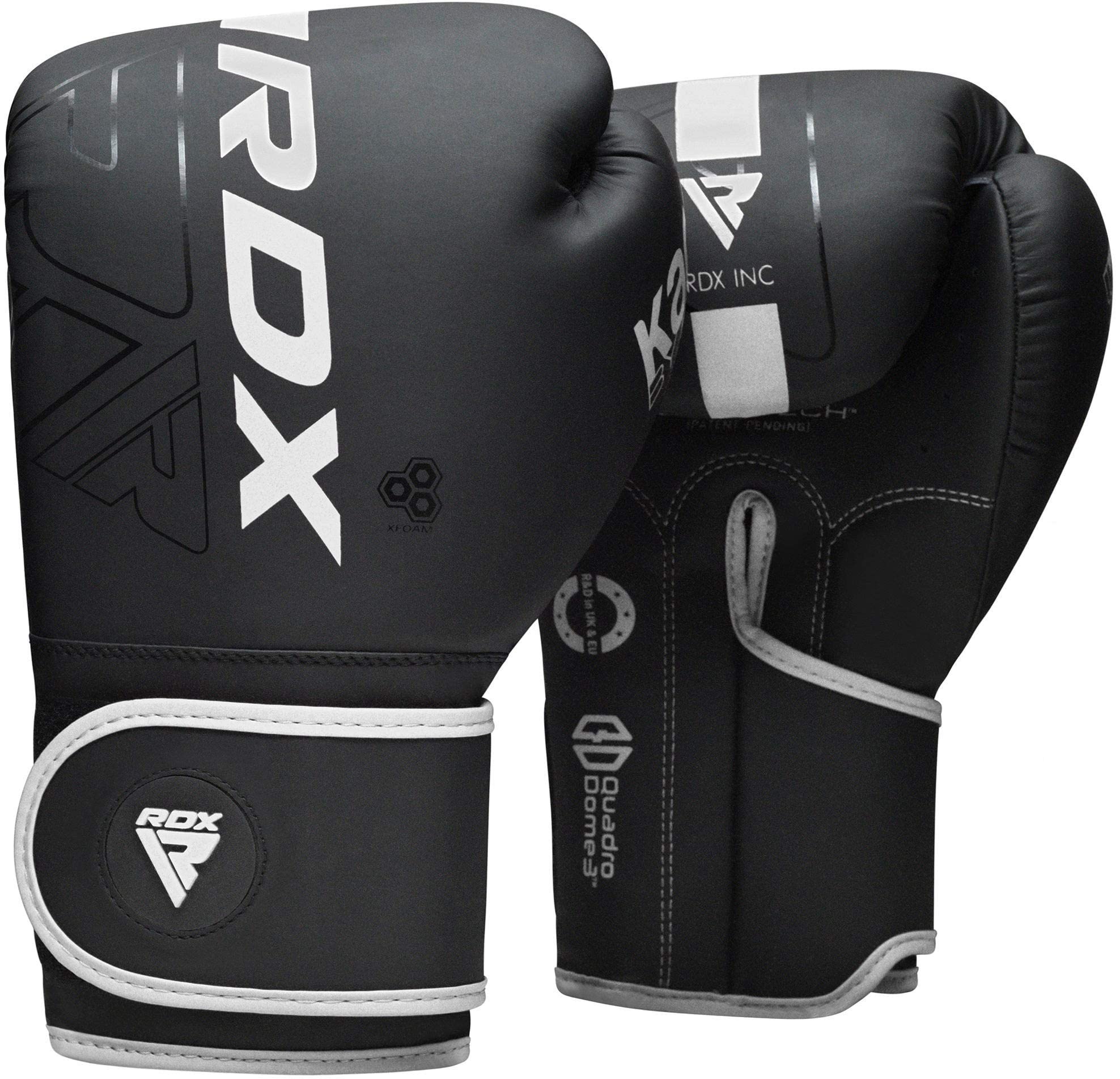 RDX Boxing Gloves, Pro Training Sparring, Maya Hide Leather, Muay Thai MMA Kickboxing, Men Women Adult, Heavy Punching Bag Focus Mitts Pads Workout, Ventilated Palm, Multi Layered, 8 10 12 14 16 18 Oz