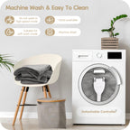 Elektrisch verwarmd deken 72" x 84" volledige maat flanellen stof met 4 verwarmingsniveaus & 10 uur automatische uitschakeling, ademend warm en wasbaar voor zacht en bed - lichtgrijs