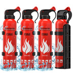 Upgraded 8-IN-1 Fire Extinguisher for Home Vehicle Car Kitchen Boat, Small Fire Extinguishers Spray with Mount for Class A B C K Fire, Portable Easy Clean (6 Pack)