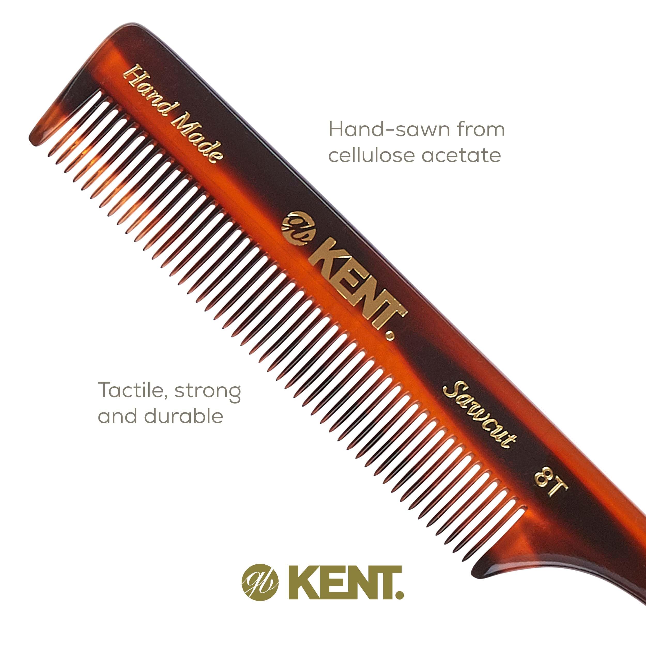 Exquisite Kent Fine Tail Comb -8T Hand-Made in England