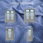 CHOSHOME Cooling Blanket for Hot Sleepers Lightweight Summer Cold Thin Blankets for Sleeping, Hot Flashes Night Sweats, Soft Blanket for Bed, Queen Size, Blue