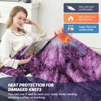 Manta Elétrica Aquecida OCTROT - Manta de Aquecimento em Sherpa de Lã para Sofá, Manta de Aquecimento de Pelo Sintético para Colo com Temporizador de 5 Posições e 10 Níveis de Aquecimento, Certificação ETL&FCC, para Adultos