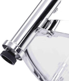 Tempered Glass Round Coffee Table, 32.3" Modern Acrylic Legs Circle Coffee Table for Living Room