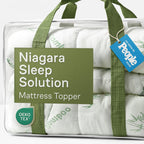 Niagara Sleep Solution Ultra Soft Queen Size Mattress Topper - Viscose Made from Bamboo Pillow Top Mattress Pad for Back Pain Relief - Naturally Cooling for Hot Sleepers, Green