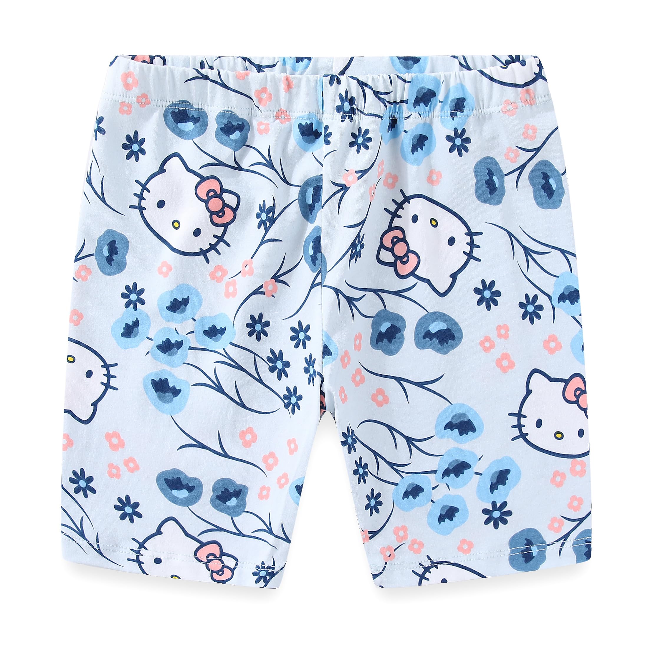 Hello Kitty Sanrio Girls 2 Piece Short Sleeve T-Shirt and Bike Shorts Set for Big Kids