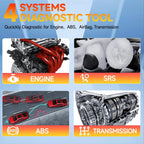 2025 FOXWELL NT614 Elite OBD2 Scanner with 5 Resets ABS Bleeding, SAS Calibration, Oil, EPB, Throttle, Upgrade of NT604 Code Reader Scan Tools, ABS SRS Engine Transmission Battery Test Car Scanner