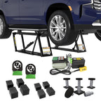 QuickJack Bundle - 6000TL Portable Car Lift, Wall Hangers & Pinch-Weld Blocks, ALI Certified, 6,000-lbs. Capacity, 110V Power Unit, Car Lift for Garage, Shop, & Mechanic