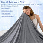 Topcee Cooling Blanket (90"x90"Queen Size) for Sweats Absorbs Heat to Keep Adults Cool on Warm Nights, Q-Max 0.5 for Hot Sleepers, Ultra-Cool Lightweight Blanket for Bed