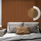 WADILE PVC Wood Grain Panels for Wall, 15.7 in X 17.1 ft Burlywood Soundproof Wall Panels for Wall Paneling Peel and Stick Wall Panels, 3D Wall Panels for Interior Decor, Cover 22.4 Sqft