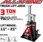 Powerbuilt 3 Ton, Bottle Jack and Jack Stands in One, 6000 Pound All-in-One Car Lift, Heavy Duty Vehicle Unijack, 640912, Black