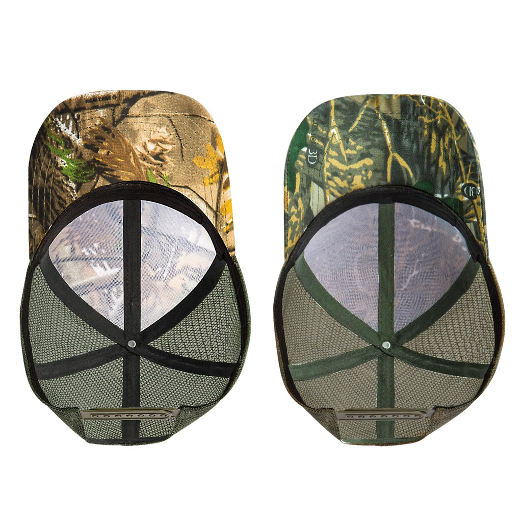 Seaponer Herre Camouflage Jagt Hat, Åndbar Mesh, 2 stk