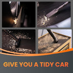 Giraffe Tools Grandstorm Retractable Vacuum with 30 FT Hose Anti-Kink, Wall-Mounted Vacuum Cleaner with 6 Nozzles for Garage Detailing Remote Control Shop Vac, Grey