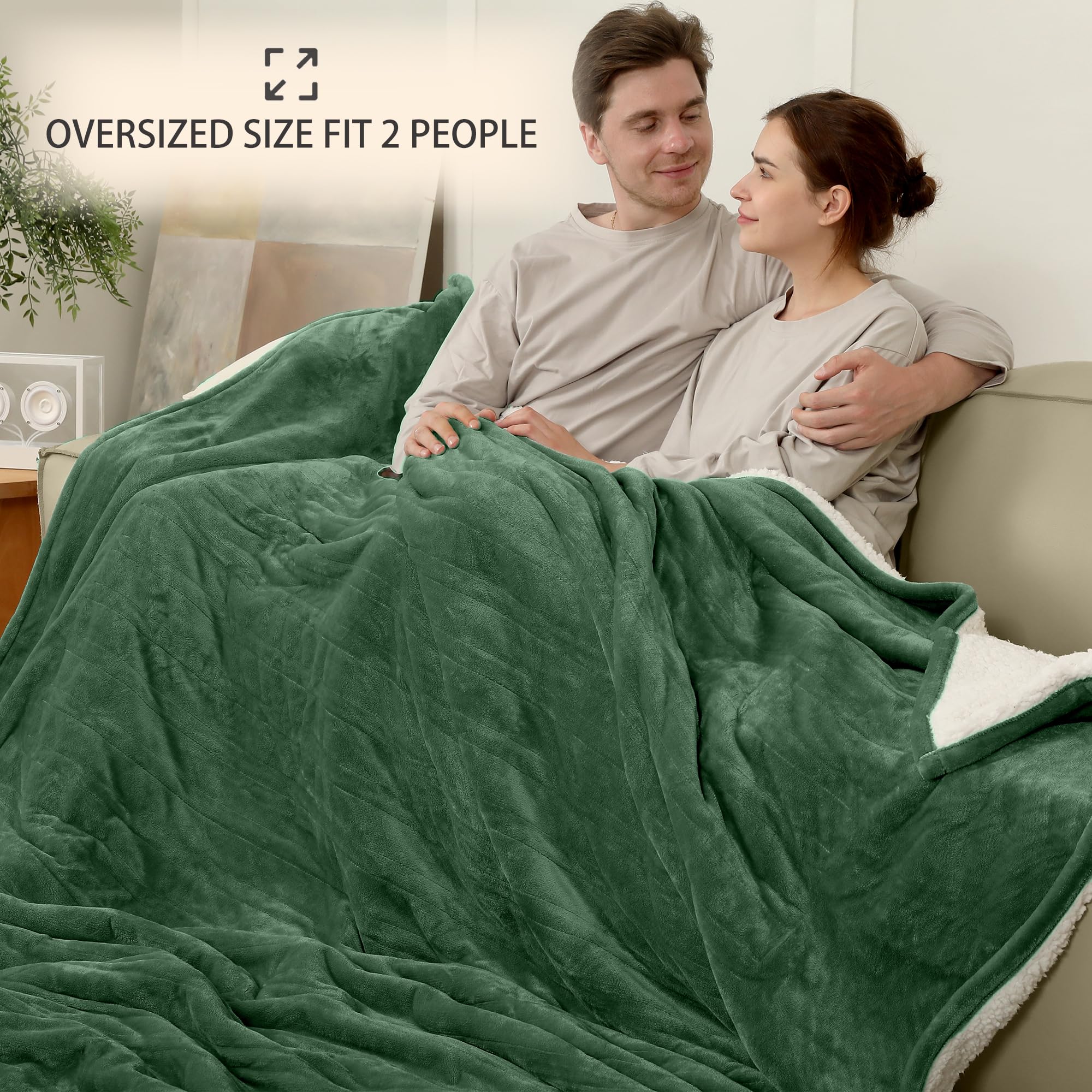Coperta Elettrica Riscaldata Plaid con 5 Livelli di Riscaldamento e Spegnimento Automatico dopo 4 Ore, Plaid Riscaldato 50"x60" con Certificazione ETL e FCC per Casa e Ufficio, Lavabile in Lavatrice, Grigio Scuro
