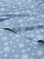 Komplet pościeli King Christmas Tree - Świąteczny wzór Xmas na lnie - Głębokie kieszenie - Dopasowany krój - 4 części - Bez zagnieceń - Wygodna i chłodząca świąteczna pościel zimowa - Łatwa w pielęgnacji - Przyjazna dzieciom