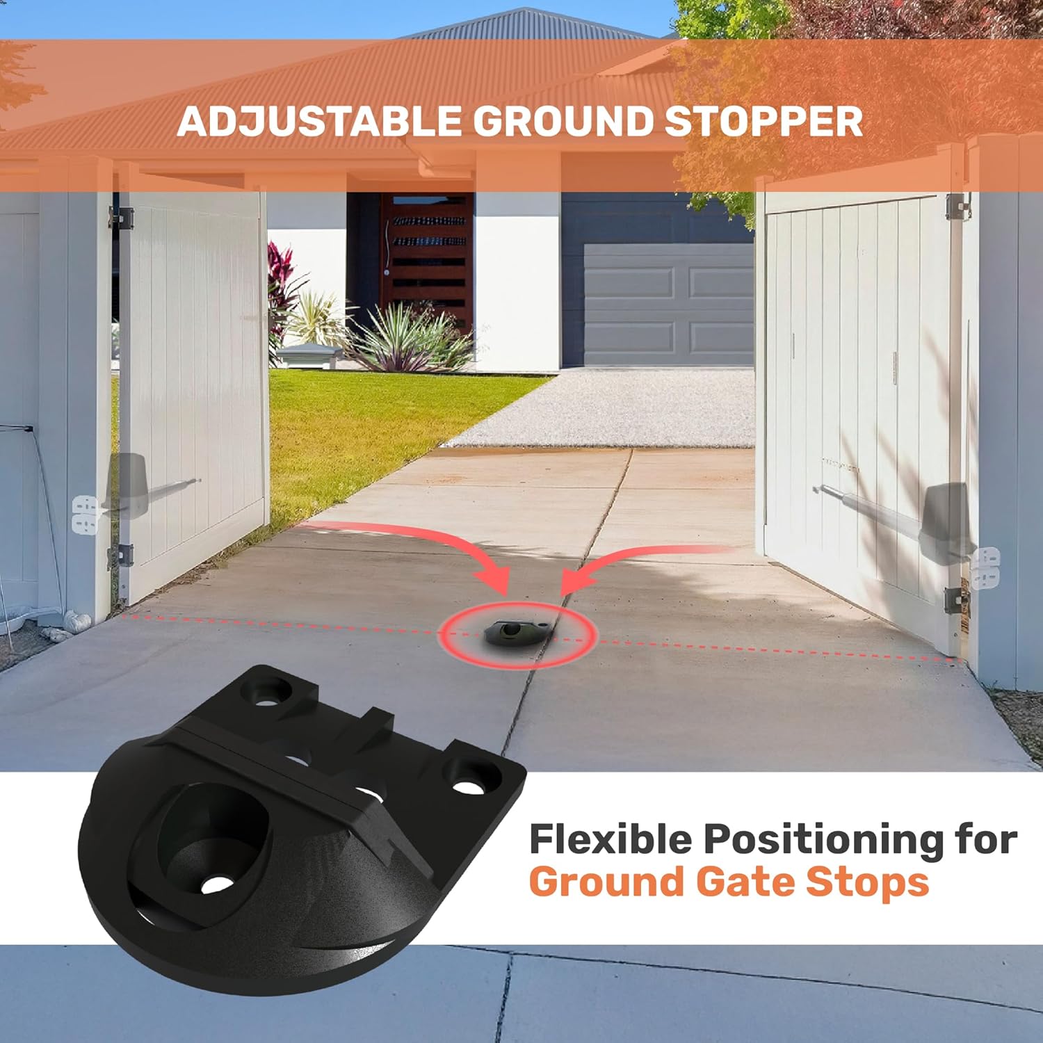 TMT Terrier 200 Single Automatic Gate Openers Up to 8ft and 550lb Medium Duty Swing Gate, Gate Openers with Remote Complete Kit, Electric Gate Opener for Driveway with Powerful Motor (APP Compatible)