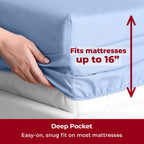 Mellanni Queen Sheets Set - 4 PC Iconic Collection Bedding Sheets & Pillowcases - Hotel Luxury, Extra Soft, Cooling Bed Sheets - for Women, Men, Kids & Teens (Queen, White)