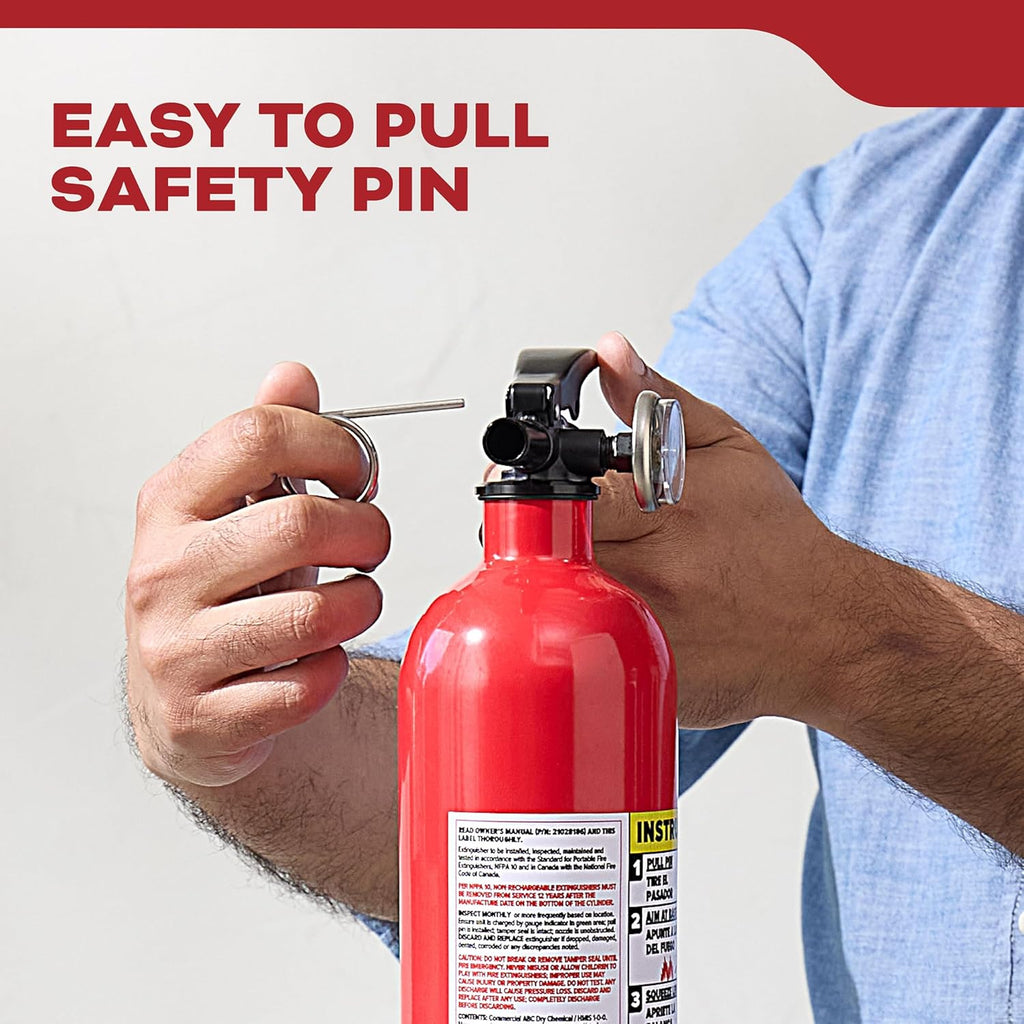 Kidde Multi Purpose Fire Extinguisher for Home, Office, Dorm, Residential, 1A10BC, 6 Pack