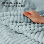 Couverture chauffante électrique DUODUO 72"x84" en polaire corail chaude avec 4 réglages de chaleur et arrêt automatique de 10 heures Protection contre la surchauffe - Gris 