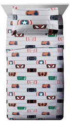 Jay Franco Marvel Spidey and His Amazing Friends Team Spidey Twin Size Sheet Set - 3 Piece Set Super Soft and Cozy Kid’s Bedding - Fade Resistant Microfiber Sheets (Official Marvel Product)