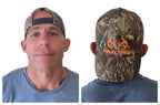 Realtree Edge Blaze Logo Camo Mesh Trucker Cap Hat Snapback svedtransporterende bånd Lav-mellem profil Struktureret forbuet skygge Camouflage kasket