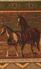 American Furniture Classics Model 8505-40 Wild Horses Sleeper Sofa Sofabed, Queen, Brown