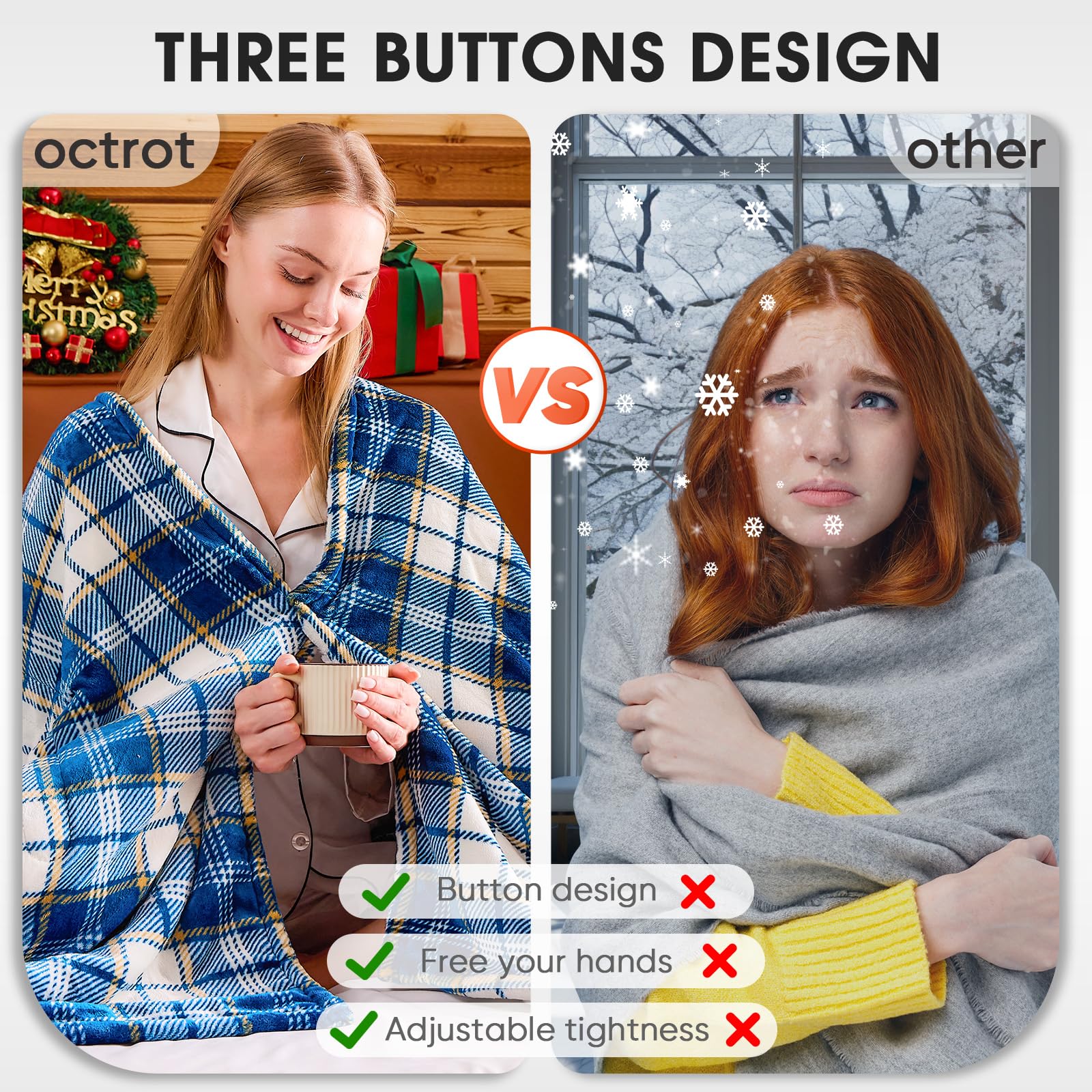 Isıtmalı Battaniye Elektrikli Atkı, 50X60, 10 Isıtma Seviyesi/8 Saat Otomatik Kapatma ile Isıtma Atkısı, Yetişkinler için Lacivert Kareli Sherpa Battaniye Isıtıcı, Yıkanabilir Battaniye Hediye için Kanepe Yatak Ofis, ETL