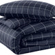 23 - Grid - Midnight Blue/White (No Comforter)