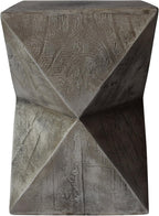 Christopher Knight Home Lux Outdoor Weight Concrete Side Table, Light Gray