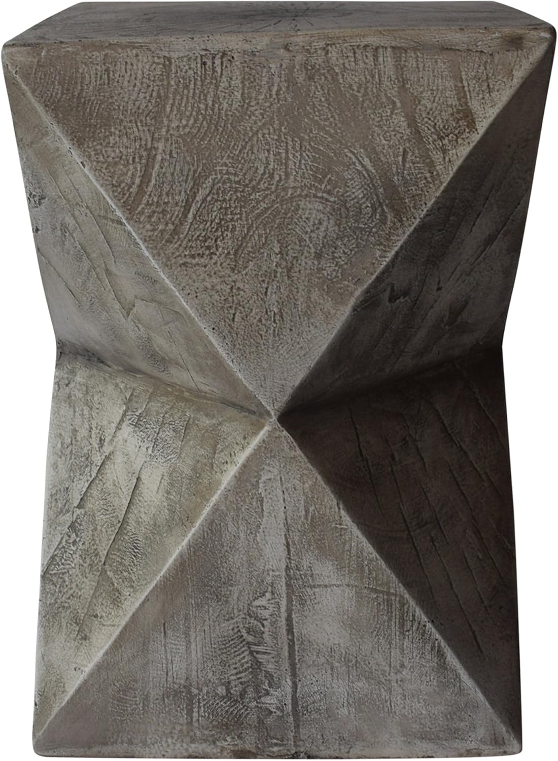 Christopher Knight Home Lux Outdoor Weight Concrete Side Table, Light Gray
