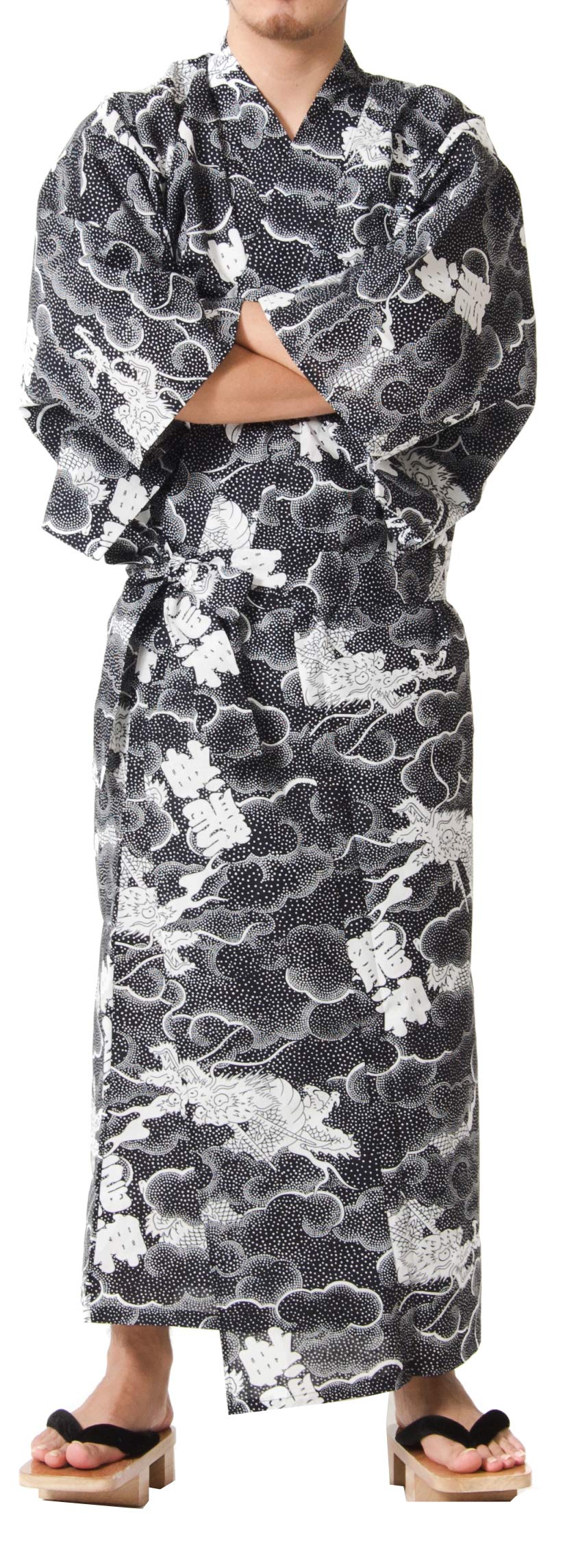 Dita Tokyoin Traditional Made In Japan Cotton Yukata Robe (Japanese Pajama Kimono) Easy Wearing set2