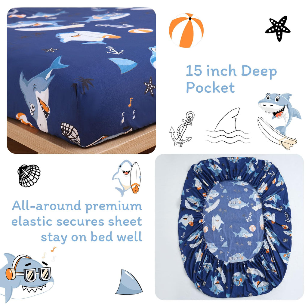 ست ملحفه کودکان یونیکورن صورتی JSD، سایز تویین، ۳ تکه، ملحفه‌های رختخواب میکروفایبر چاپ شده با طرح رنگین کمان برای دختران، جیب عمیق