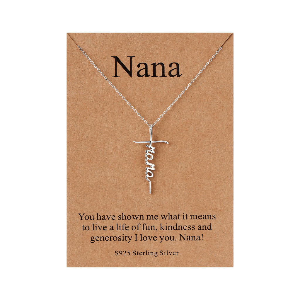 Lcherry Faith Cross Pendant Necklace for Women Religious Christian Jewelry Mother's Day Gifts for Women