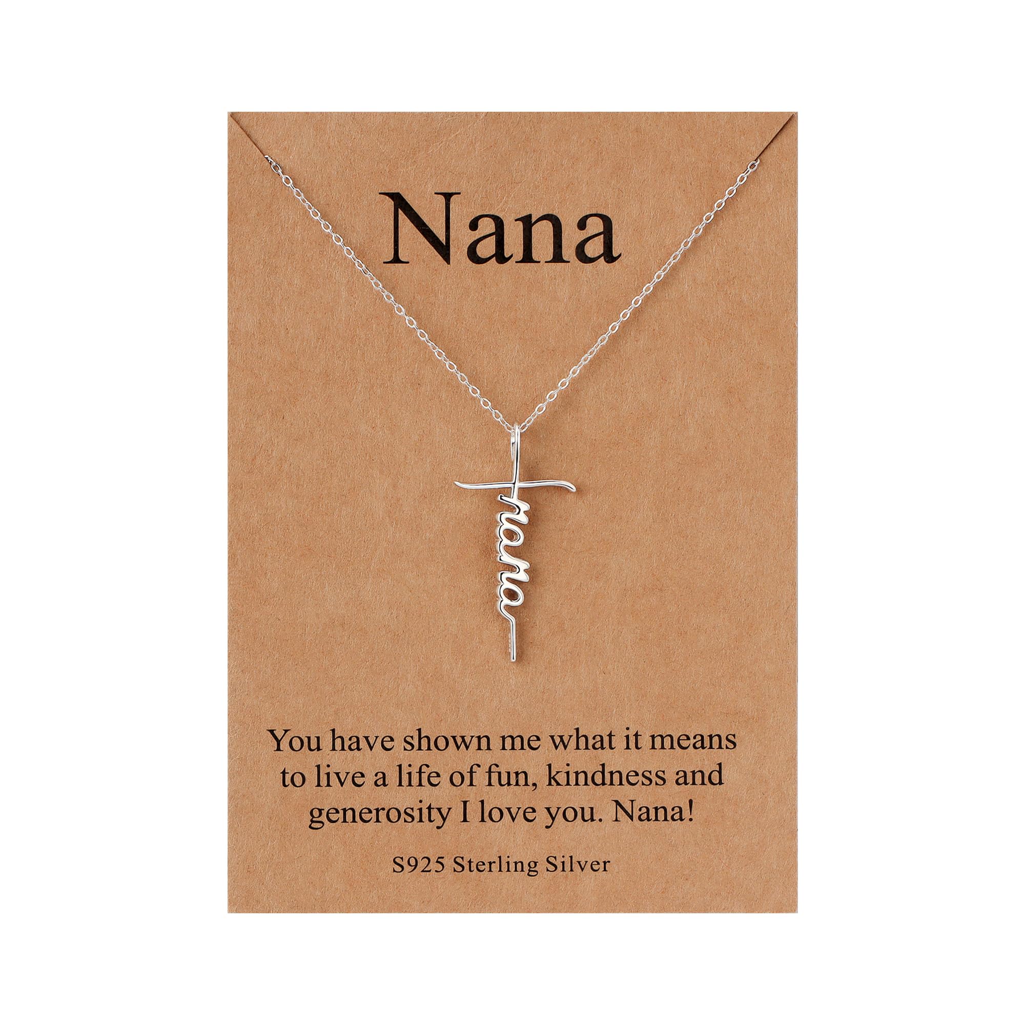 Lcherry Faith Cross Pendant Necklace for Women Religious Christian Jewelry Mother's Day Gifts for Women